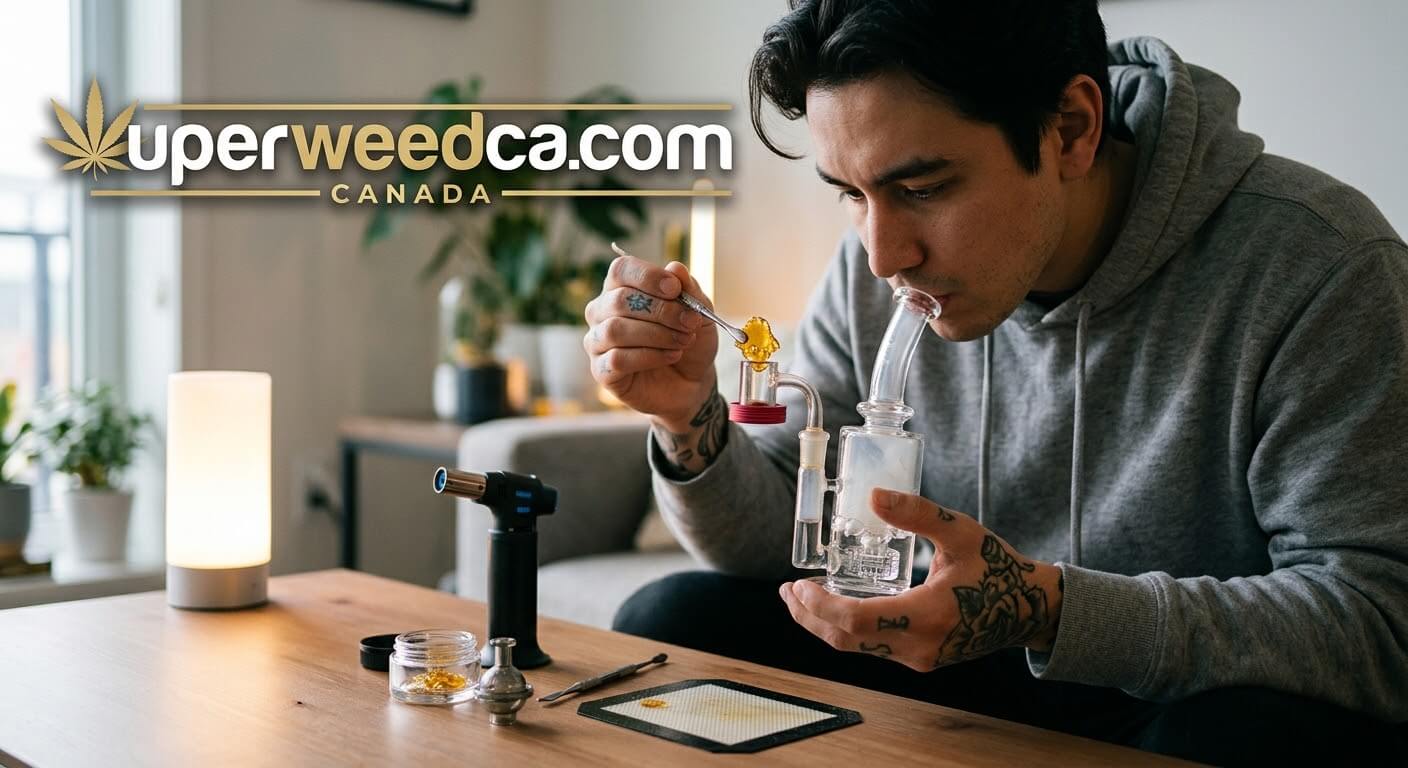 Smoking Shatter With a Dab Rig