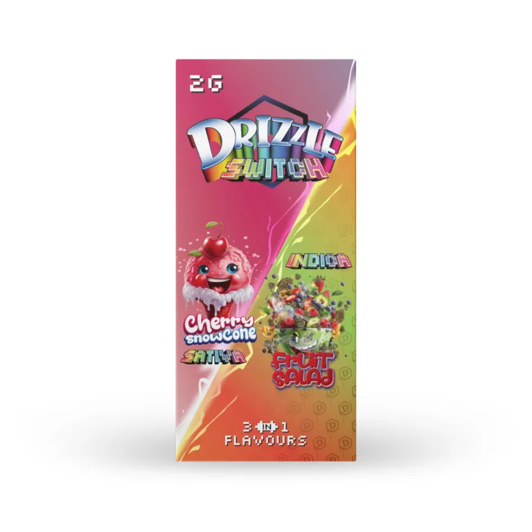 Drizzle 2g Switch Vape 3-in-1 (Cherry Snowcone & Fruit Salad)