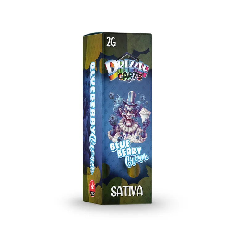 Drizzle 2g Vape Cartridges - Blue Berry Cream